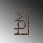 Wallity Rusty Home Escultura de Pared de Metal Antiquation